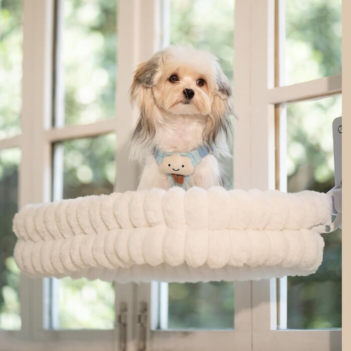 Килимок-гамак для котів CheerPals на вікно, білий, L (M)