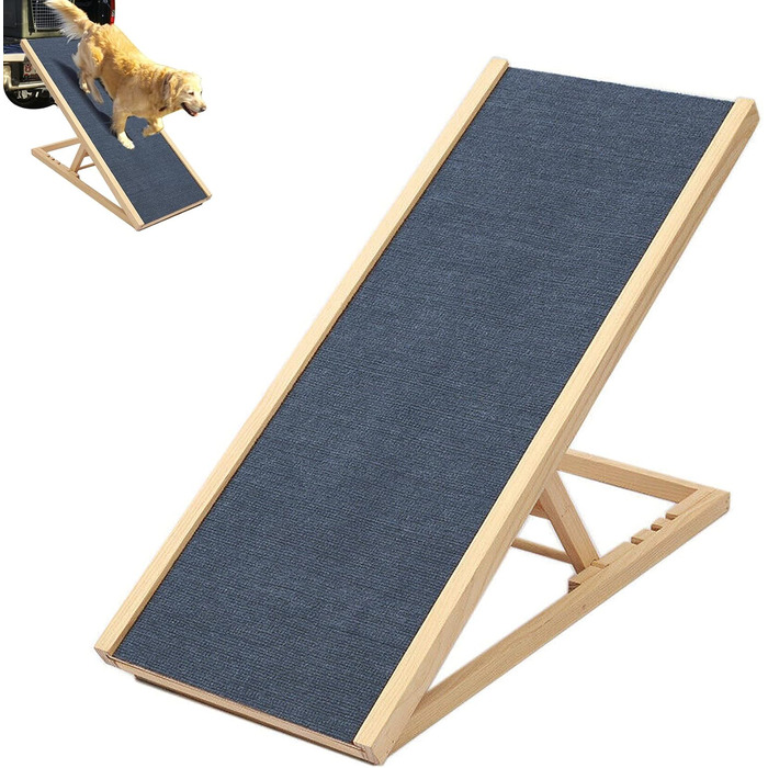 Рампа для собак DayPlus – для авто, ліжка, дивана. Дерев'яна, складана, до 150 кг (70x35см)