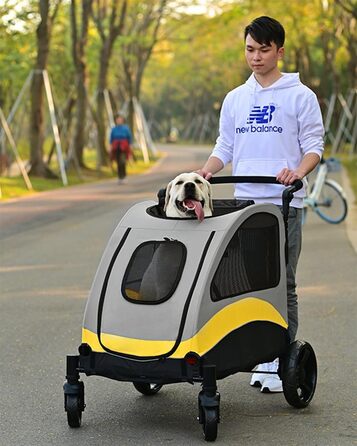 Візок для собак та котів 2-в-1 Boxer SmartSpace Concept: великий об'єм, матеріал Oxford 600D, вантажопідйомність до 60 кг