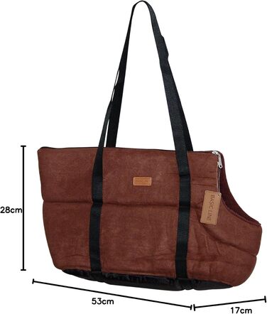 Транспортна сумка для собак Wouapy Basic Line (колір: коричневий)