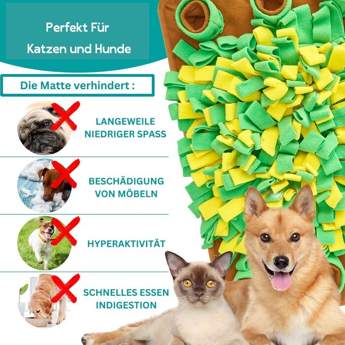 Pawfect Family інтерактивний килимок-нюхалка для собак і котів, іграшка для розвитку нюху та зайнятості