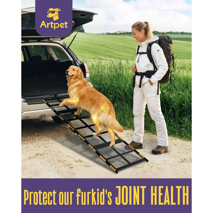 Рампа для собак Extra Lange 190 см – стабільна авторампа для великих собак, для SUV, комбі та автодому, до 90 кг