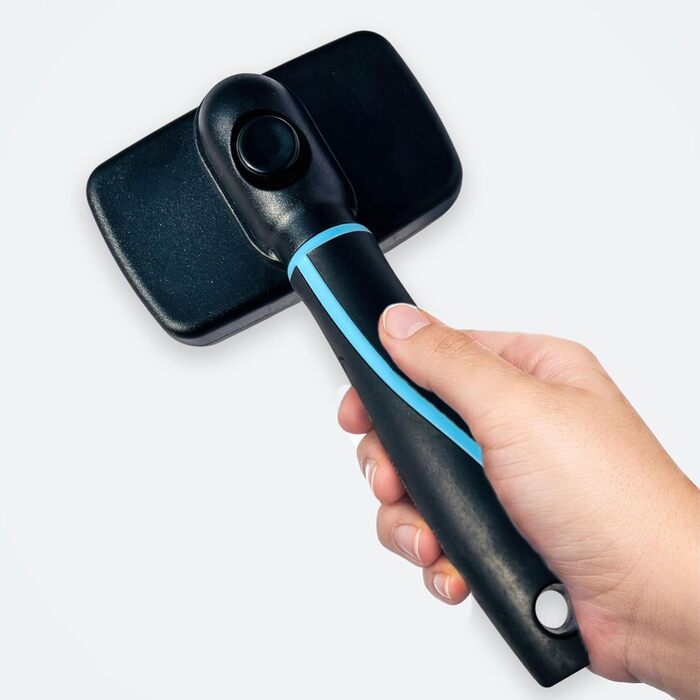 Richpet ProClean Самоочисна щітка для вичісування шерсті домашніх тварин — інструмент для догляду за шерстю собак, котів та кроликів, видаляє випадаючу шерсть, підшерсток, ковтуни та заплутане хутро