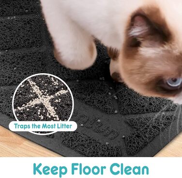 Килимок для котячого туалету Conlun Katzenklo Matte, 119 x 89 см, сітка, водонепроникний, чорний