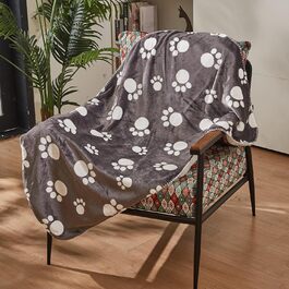 Водонепроникний плед для собак Kritter Planet, м'який та пухнастий, 75x130 см, темно-сірий, захист для авто, дивана, крісла, легко миється