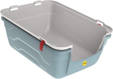 Туалет для котів Cat Centre з кришкою, лотком, дверцятами, совком та вугільним фільтром. Рожевий, 52x40x40 см / 55x40x40 см