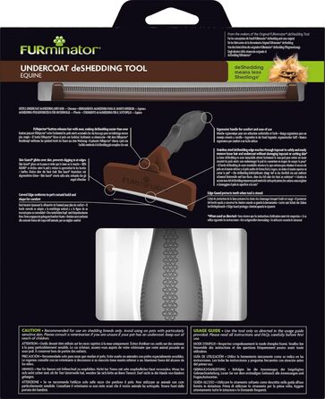 Фурмінатор для коней FURminator – гребінець для видалення підшерстя, покращений дизайн, універсальний
