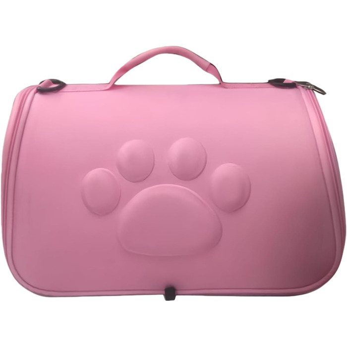 М'яка переноска для тварин - переноска для собак та котів з регульованим плечовим ременем для подорожей, прогулянок, відпочинку на природі, авіаперельотів, відвідування ветеринара, міста (Рожева, L)