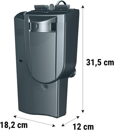 Акваріумний фільтр Tetra EasyCrystal Filterbox 600 для 50-150 л, механічна, біологічна та хімічна фільтрація, легке обслуговування, чиста та здорова вода