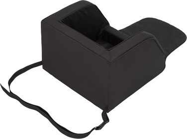 Автокрісло для собак, переноска для собак, лежанка для собак, переноски для тварин, для заднього сидіння, ковдра для собак, корзина для собак, лежанка для котів, для маленьких собак (46x46x31 см), чорний колір