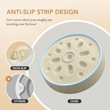 Підвищена годівниця для собак та котів Havniva з кераміки, для повільного годування, 13 см та 15,5 см миски, дерев'яний підставник, 2 шт. світло-зелений + підставка, 8.2 дюйми