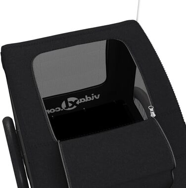 Причіп для собак Oxford, 124x53x53 см, чорний - універсальний для маленьких та великих тварин