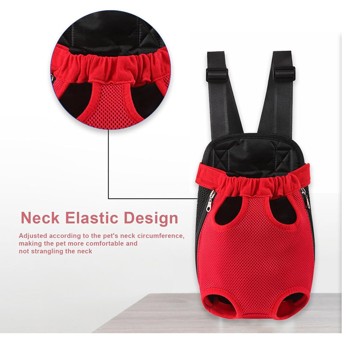 Рюкзак для собак 0.5-2.5 кг, переноска для тварин на плечі, для кемпінгу та подорожей, підходить для собак, котів та кроликів (Бежевий, S)