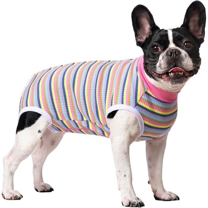 Рожевий одяг для собак після операції (2 шт.) - Комбінезон для собак, котів, цуценят, після стерилізації, захист від швів