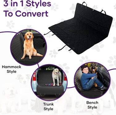 Захист для заднього сидіння та багажника автомобіля - килимок для собак (145 x 147 см, XL)