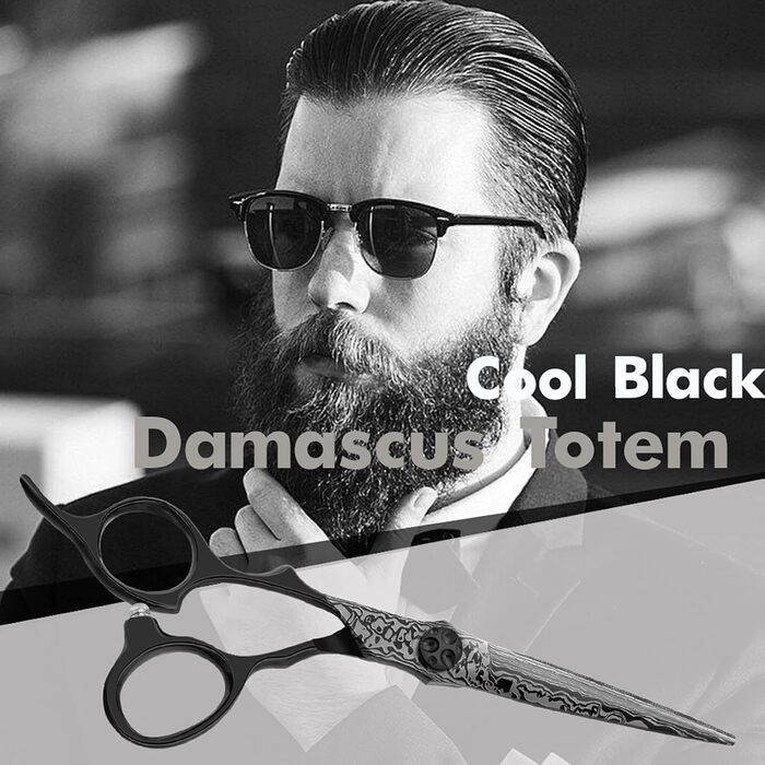 Професійна перукарська ножиця PURPLEBIRD 6 дюймів для стрижки та проріджування волосся. Японська сталь 440C, для жінок та чоловіків. Пряма ножиця