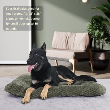 Клітка для собак середнього розміру з м'яким ліжком, 76,2 см, до 18 кг, зелена