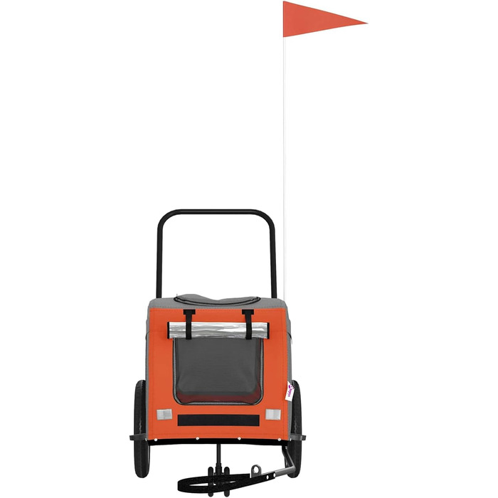 Фіксатор для велосипеда Oxford, оранжевий/сірий, для собак, модель 93844