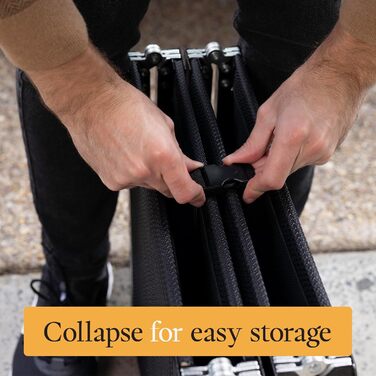 Рампа для собак Hakuna Pets Deluxe з алюмінію - портативна складна рамка для автомобілів, SUV та ліжок - неслизька поверхня для великих та маленьких собак - підтримує до 68 кг - легка та міцна