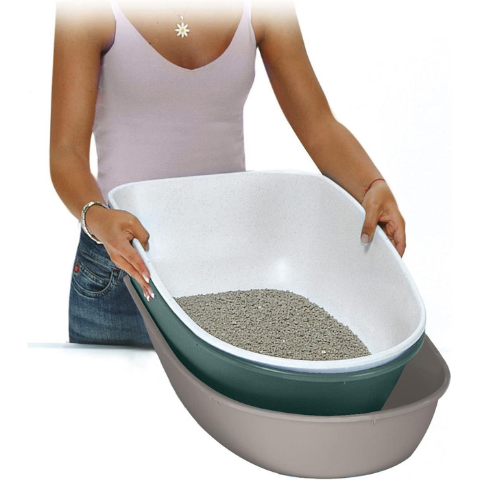 Лоток для котів Stefanplast Furba з ситом для очищення, 59x39x22 см