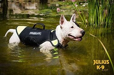 Julius-K9 IDC Мультифункціональний жилет для собак 3в1, розмір S, чорний/неоновий