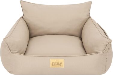 Автокрісло для собак, переноска для собак, лежанка для собак, переноски для тварин, для заднього сидіння, ковдра для собак, лежанка для собак, лежанка для котів, для маленьких собак (57x55x30 см), бежевий колір