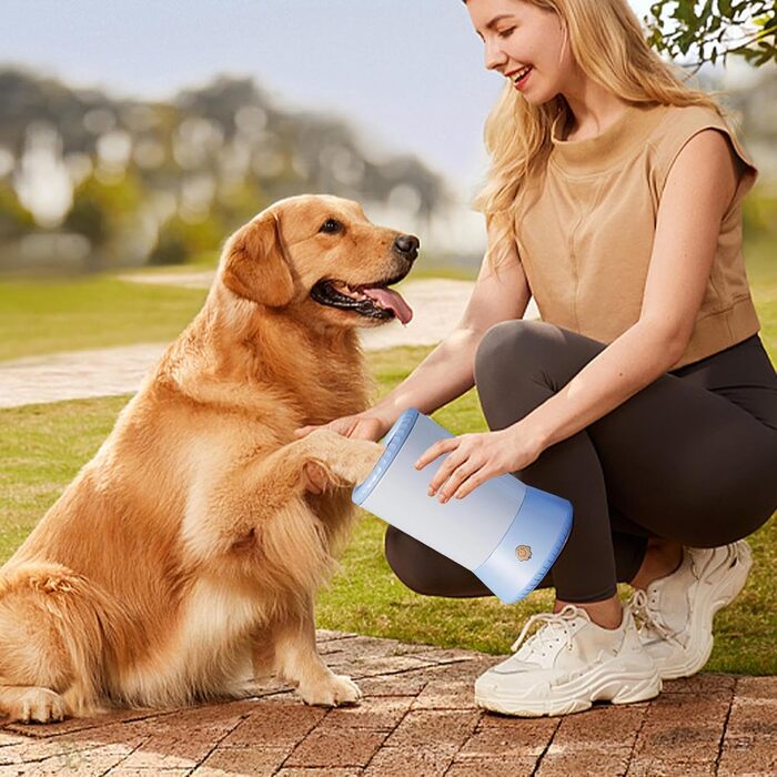 Автоматична мийка лап для собак - USB зарядка, для маленьких та середніх порід (Blue)