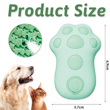 Щітка для котів та собак з водою, самоочисна, для короткої та довгої шерсті, видаляє шерсть, масаж, догляд (рожева, блакитна, зелена)