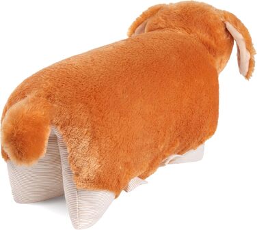 М'яка іграшка-подушка BRUBAKER, собака - 2 в 1 плюшевий звір та подушка - 40 x 30 см, коричнева