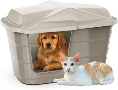 Кішка та собака: Будинок/Корзина для тварин Outdoor/Indoor, Вологостійкий пластик