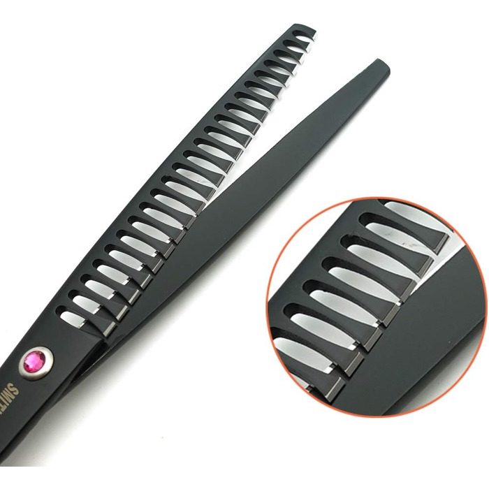 Професійний набір для стрижки шерсті собак, 20,3 см, прямий, тонкий, вигнутий, 4 шт. в 1 наборі (з гребінцем)