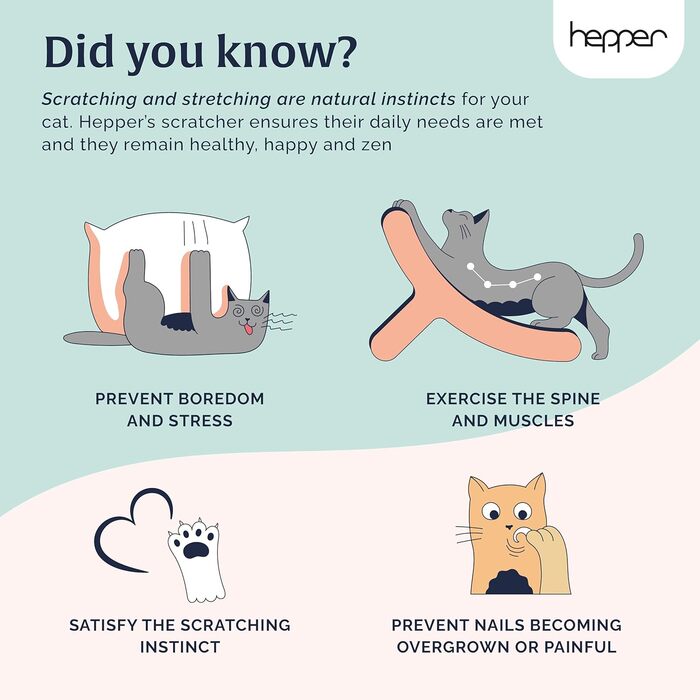 Котячий когтетоп Hepper Hi-Lo з картону та металу - 3 позиції, для великих котів, з дерев'яним каркасом