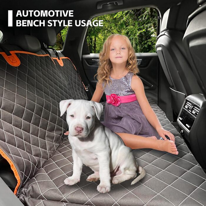 Захисний чохол на сидіння автомобіля для собак, великих порід, водонепроникний, стійкий до подряпин, з кишенями та сіткою, антиковзаючий, для подорожей