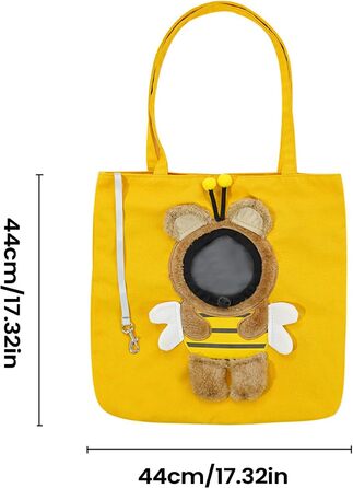 Сумка-переноска для собак Godpqiui у вигляді сумочки, мультяшна переноска для домашніх тварин - легка переноска для цуценят для прогулянок та подорожей | Для подорожей, походів, на відкритому повітрі, літака, кемпінгу, в приміщенні, взимку