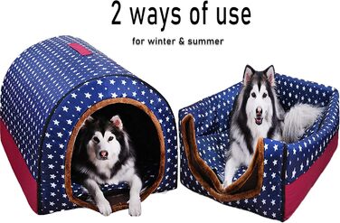 Будинок для собак великого розміру з дахом, для лабрадора, заспокійлива печера, середній розмір, можна прати, ортопедичний матрац, плетений кошик, підігрівальний матрац, проти тривоги, Джамбо, невеликий намет, міцний