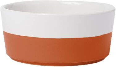 Керамічна миска для собак Waggo Dipper, важка та міцна, для корму й води, велика, теракотова