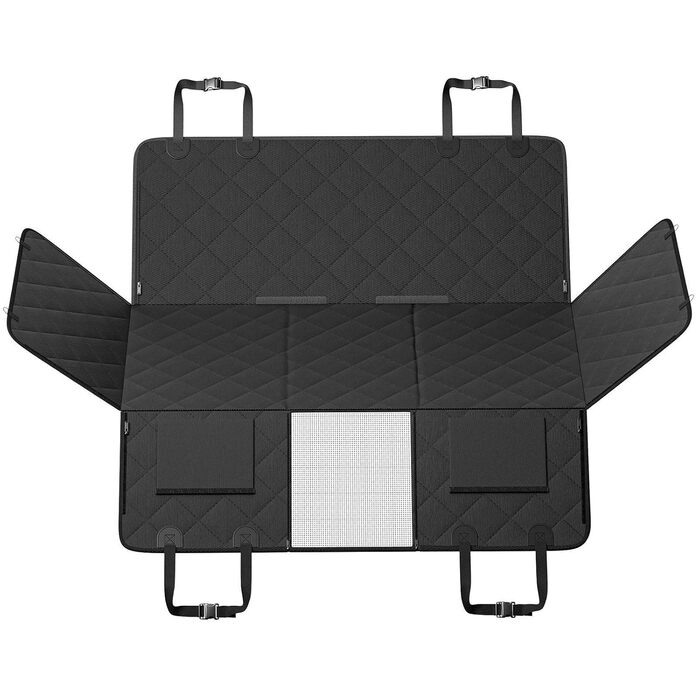 Автоматична ковдра для собак VEVOR, захист сидіння авто, 134,5 x 63 см, до 168 кг, з сіткою та сумкою для зберігання, підходить для авто, SUV, LKW