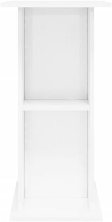 Дерев'яна тумба для акваріума Rantry, біла глянцева, 36x75x72,5 см, міцна підставка, меблі та аксесуари для акваріумів
