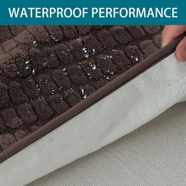 Водонепроникний килимок для собак H.Versailtex, миючий килимок для домашніх тварин, 80x100 см, коричневий