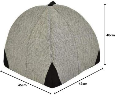 Кішка/песик Нанук: затишна печерка для котів та маленьких собак, 45 см