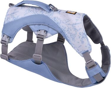 Охолоджувальний жилет-шлея для собак RUFFWEAR Swamp Cooler, легкий, регульований, з ручкою, 2 отвори для повідця, для спеки, фіолетовий, розмір S (56-69 см)