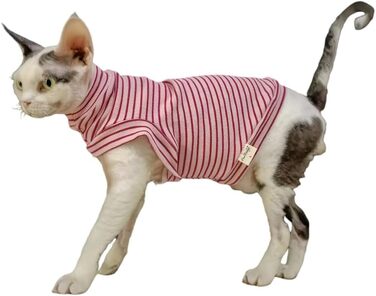 Світшот для безшерстних котів, бавовна, теплий, еластичний, рожевий, розмір S