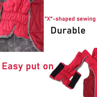 Теплий флісовий худі для собак середнього розміру, розмір L, червоний (1 шт.)