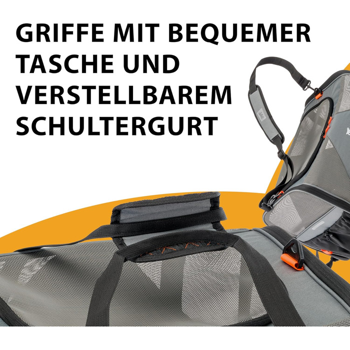 Переноска для собак та котів Ferplast Voyager, 50x35x37 см, сіра, до 15 кг