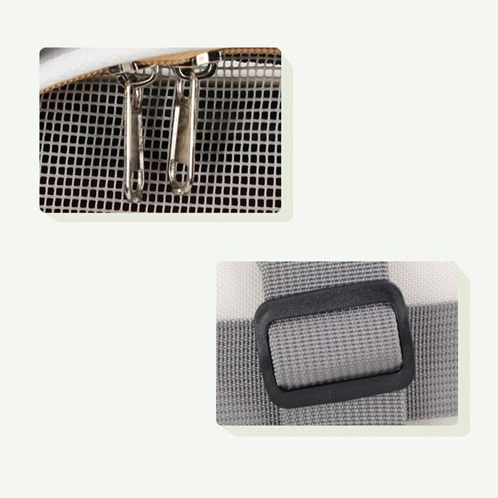 Сумка-переноска для тварин, складана, дихаюча, велика місткість, з вікном, для подорожей - комфортна, міцна з металевим каркасом, ідеальна для прогулянок