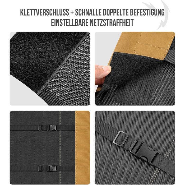 OneTigris лежанка для собак, піднята лежанка 130x91 см, висота 23 см, проста збірка, дихаюча, довговічна, легко миється, підходить для дому, двору, вулиці - коричнева L