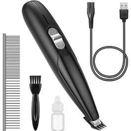 Електрична машинка для стрижки котів та собак та котів Brifit, USB-зарядка, тиха, чорна