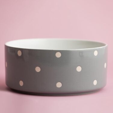 Миска для собак Mason Cash, з рельєфним декором, 18 см, сіра (1 шт.)