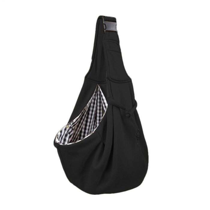 Траплячка для собак маленьких порід Yaztauho | Перекидна сумка-переноска для собак - Перекидна переноска, переноска для собак для подорожей, прогулянок на відкритому повітрі, чорного кольору