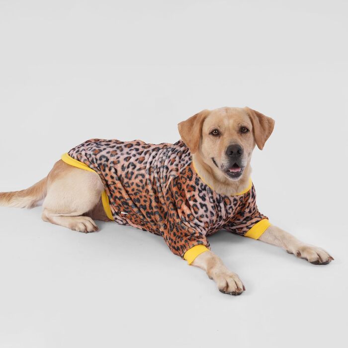 Теплий собачий светр LovinPet для великих порід: зручний, з фланелі, коричневий, для зими